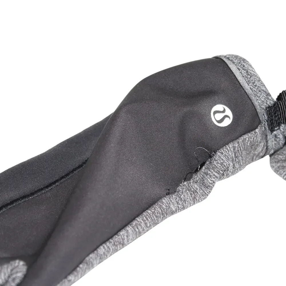 Lululemon Black and Grey Light Gloves Size M/L